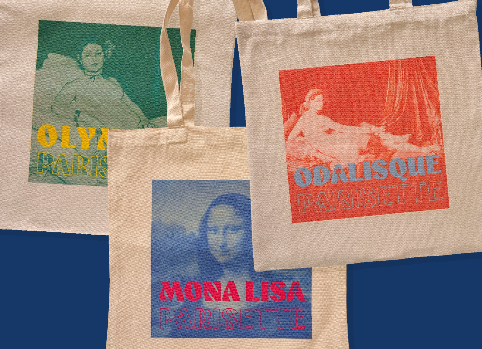 tote bag tableau louvre