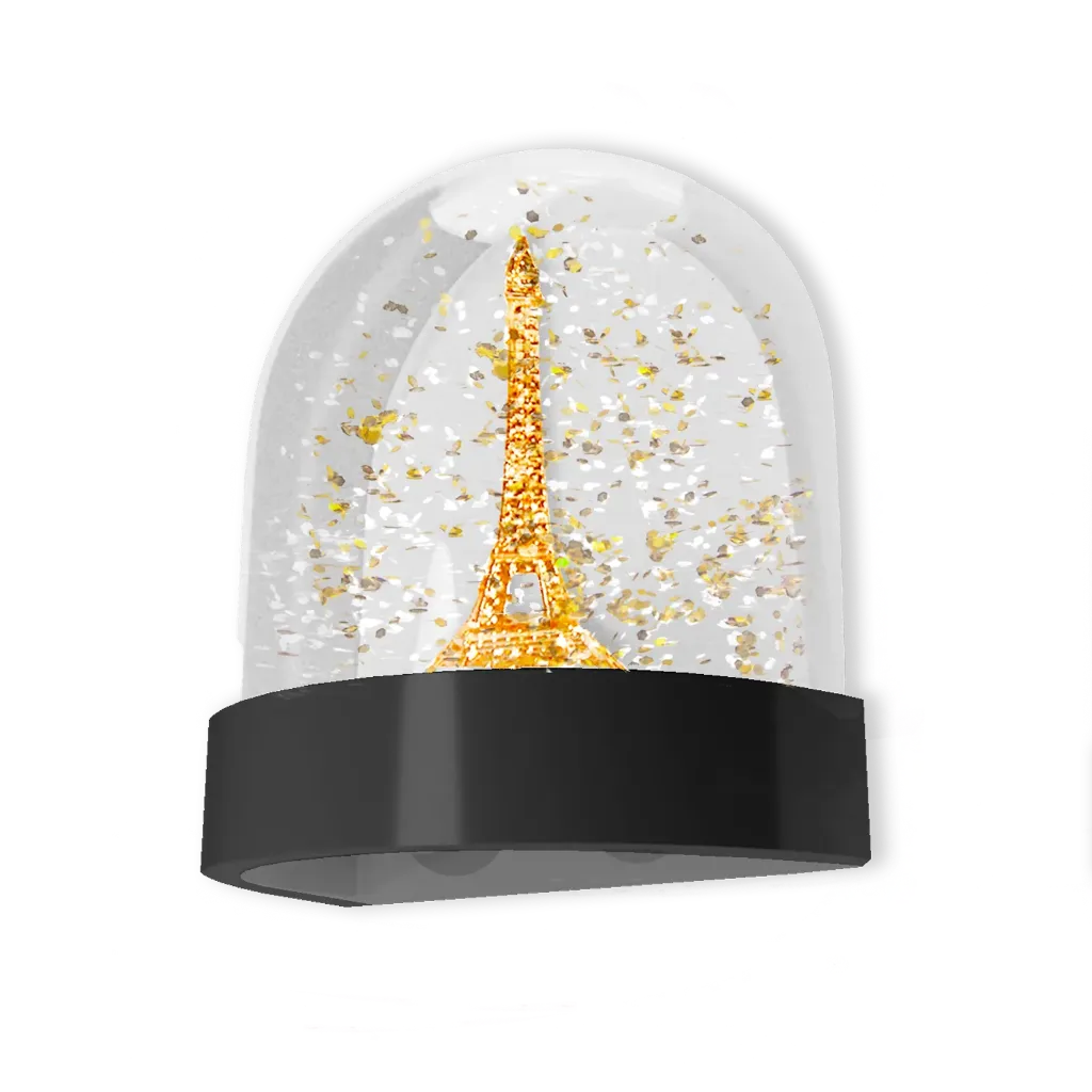 [PARBAN-MAGD] Magnet boule à neige Tour Eiffel dorée