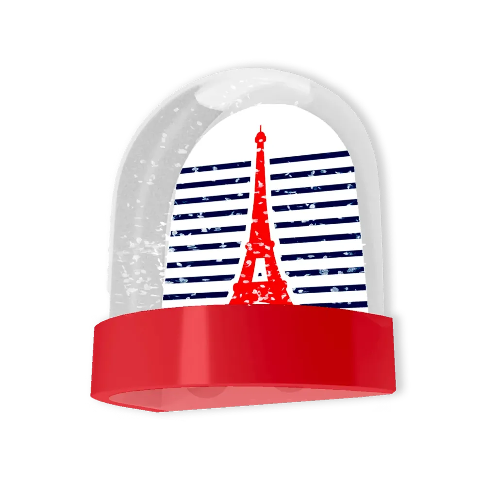 [PARBAN-MAGMAR] Magnet boule à neige Tour Eiffel Marinière