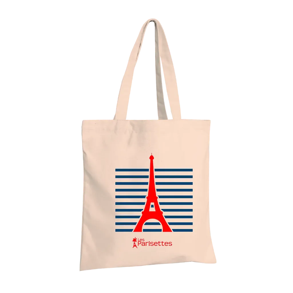 [PARTOTE7] Tote Bag Tour Eiffel Marinière