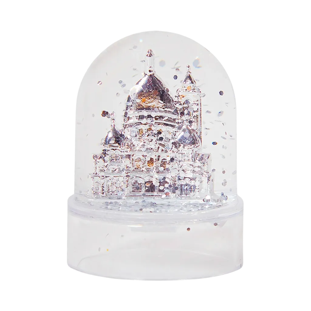 Small snow globe silver Sacré-Cœur