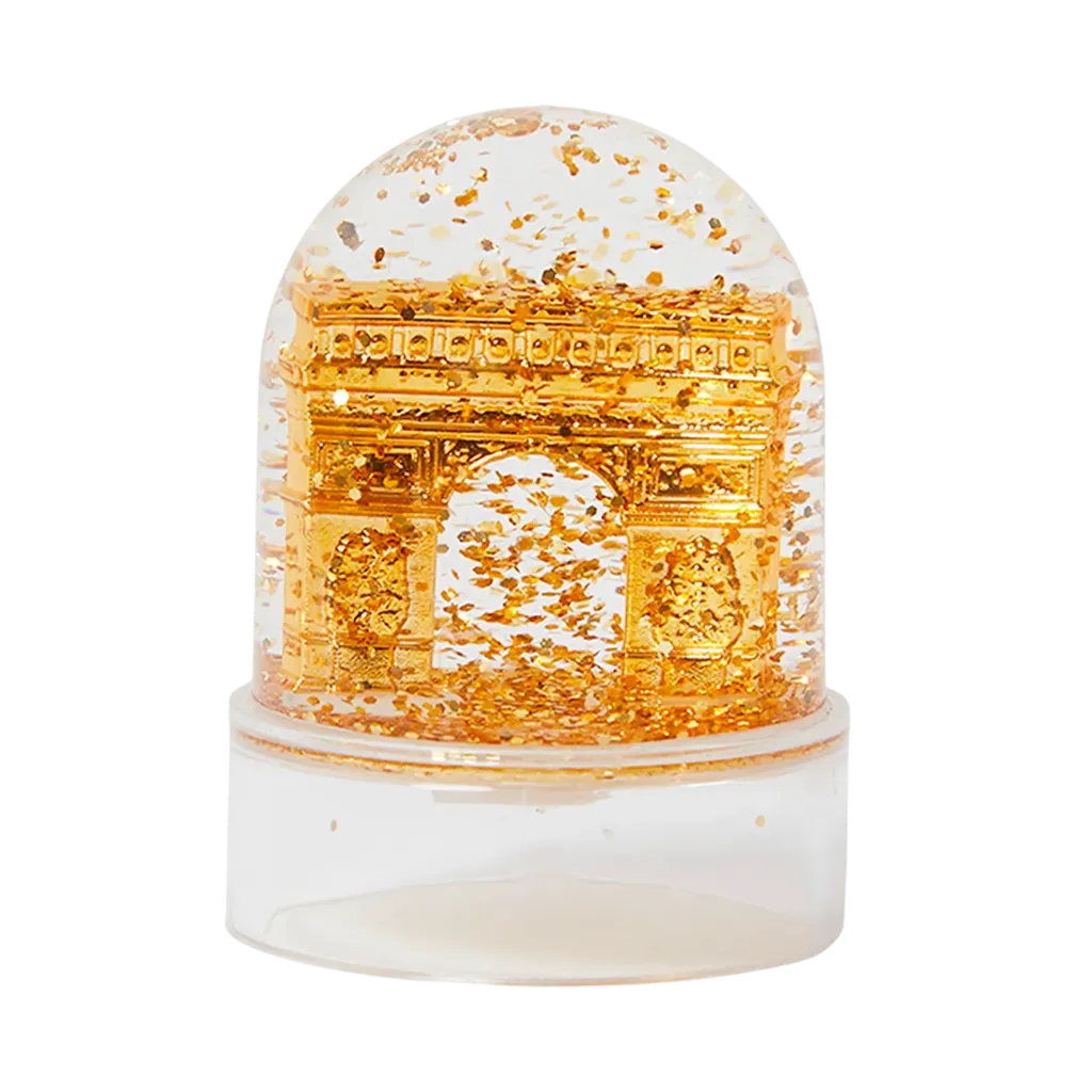 Petite boule à neige Arc de Triomphe doré