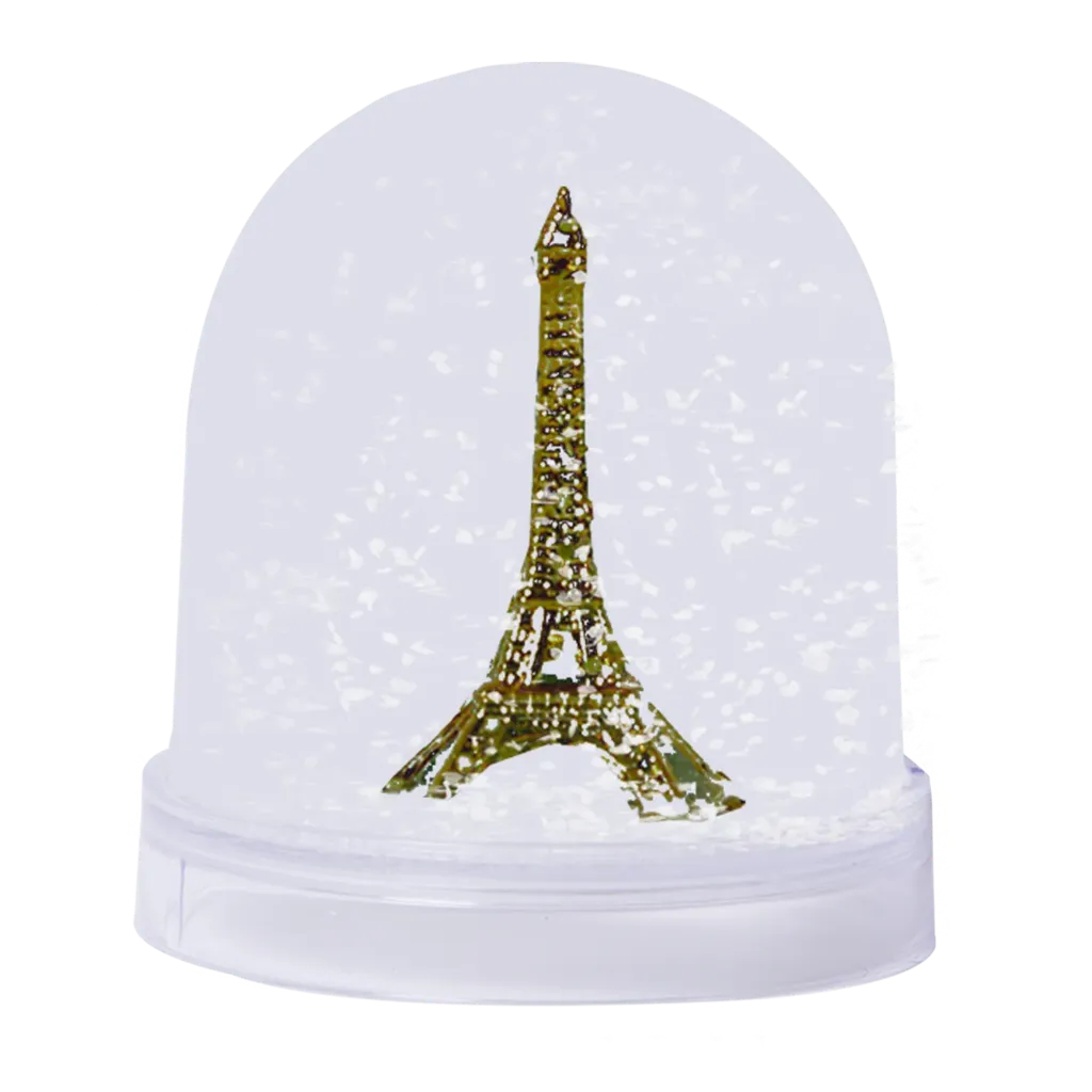 Grande boule à neige Tour Eiffel bronze