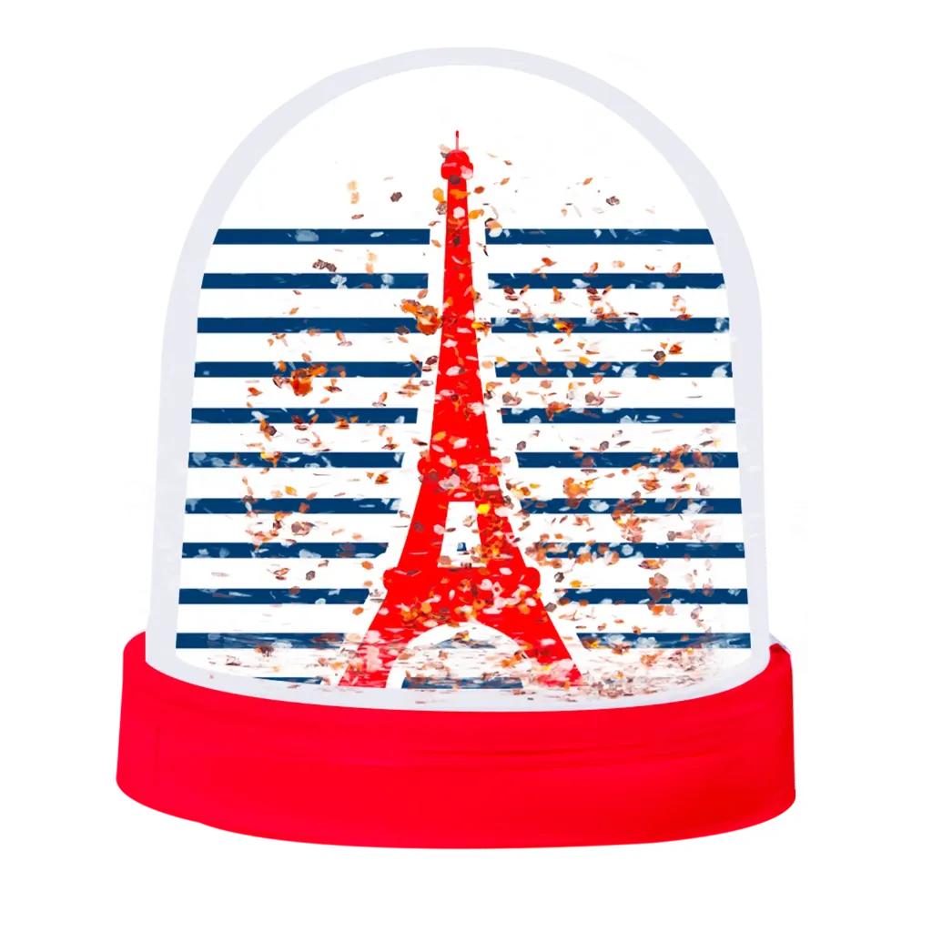 [PARBAN-GMMAR] Grande boule à neige Tour Eiffel Marinière