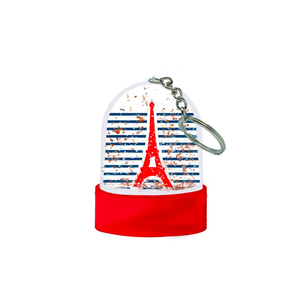 Snow Globe Keychain "Marinière"