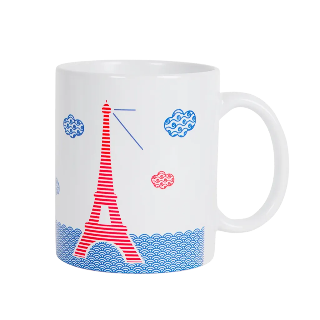 [PARMUG-SEIBR] Mug Paris la Seine bleu et rouge