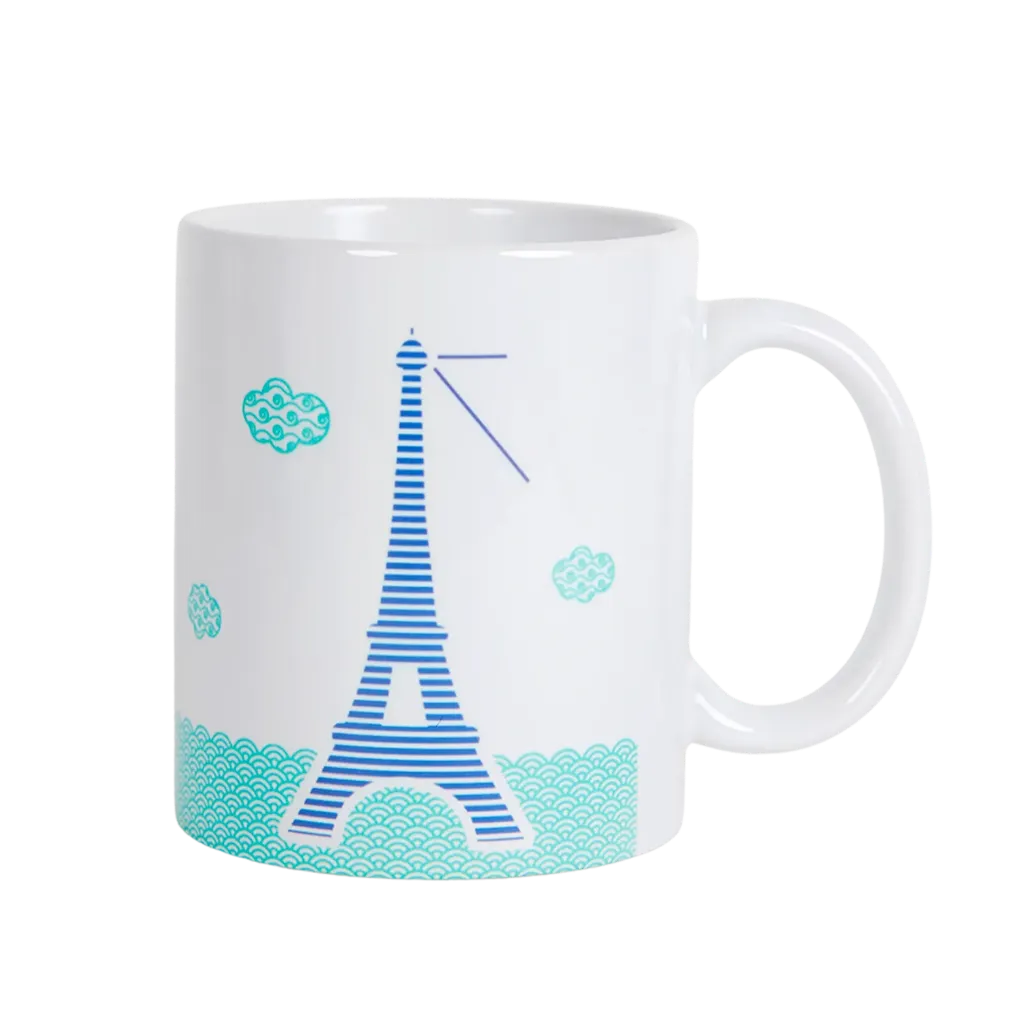 [PARMUG-SEITU] Mug Paris la Seine turquoise