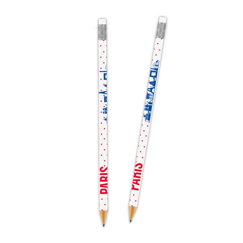 [PARCRAY1] Pencil with eraser Décor Paris